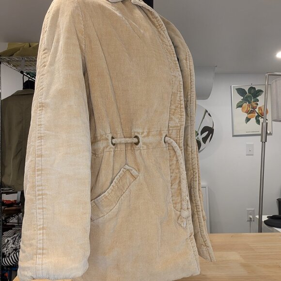 Barn Jacket Quilted Corduroy with Tie Waist - Women's sz M - Picture 6 of 13